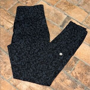 lululemon athletica Black Patterned Leggings